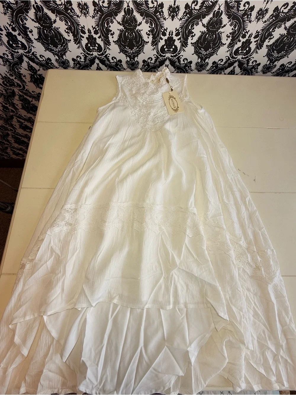 Joyfolie Delphina Dress | Cream | Girls Size 7 | NWT